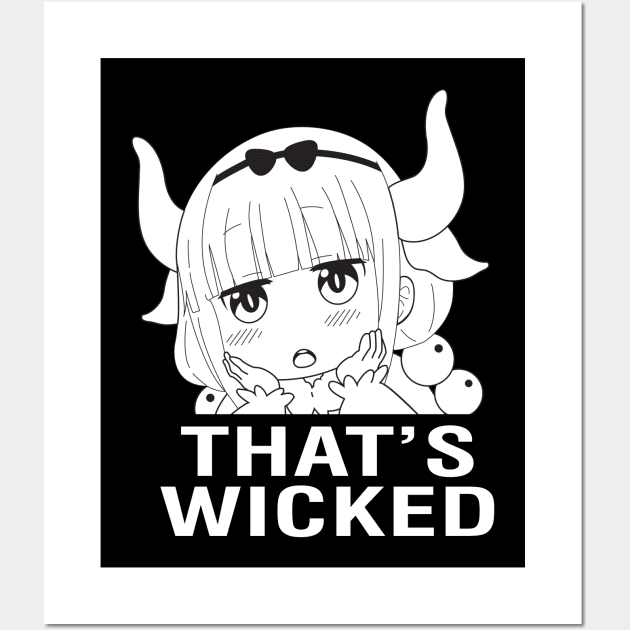 Kanna "That's Wicked" (Black) Wall Art by LevelADesigns